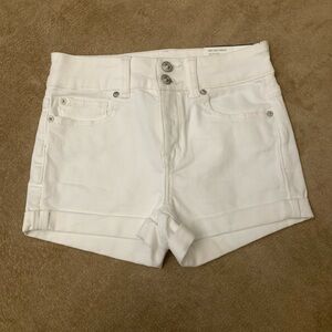 Women's White Denim Shorts